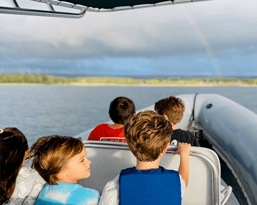 海の動物観光、オアフ島での家族向けボートツアー